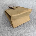  Vintage washed kraft paper bag lunch bag